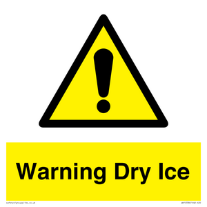 Warning Dry Ice
